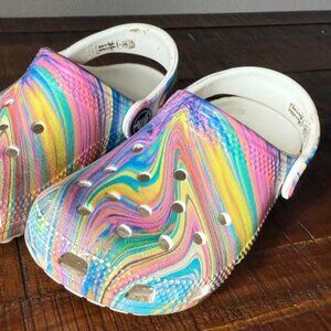 CROCS Rainbow KIDS Size 9